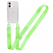Чохол для iPhone 12 mini : з ремінцем прозорий Crossbody &ndash; Neon Green