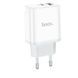 Зарядное устройство 20W (1 USB + 1 Type-C) Hoco C105A Stage PD+QC3.0 (White) 3