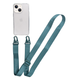 Прозрачный чехол для iPhone 14 c ремешком Crossbody Forest Green
