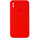 Чехол Silicone Case FULL CAMERA (square side) (для iPhone Xs Max) (Red)