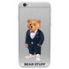Чохол прозорий Print Bear Stuff на iPhone 6/6s Мишка в костюме