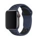 Ремінець силіконовий Nike Sport Band на Apple Watch 42|44|45|49mm Blue-Black