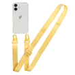 Прозорий чохол для iPhone 16 Plus з ремінцем Clear Crossbody Yellow