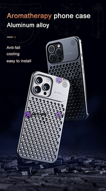 Чохол металевий для iPhone 14 Pro Max Aluminium aroma Silver
