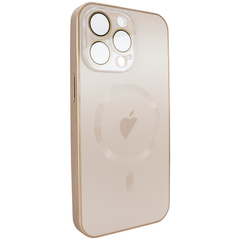 Чохол для iPhone 13 Pro - AG Titanium Case with MagSafe із захистом камери Golden