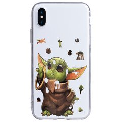 Чохол прозорий Print Yoda (Star Wars) на iPhone Xs Max