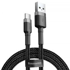 Кабель плетеный Baseus USB to Type-C 3A Cafule Cable 1m Black