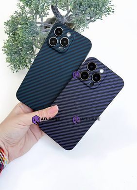 Чехол для iPhone 12 PC Carbon with MagSafe Black