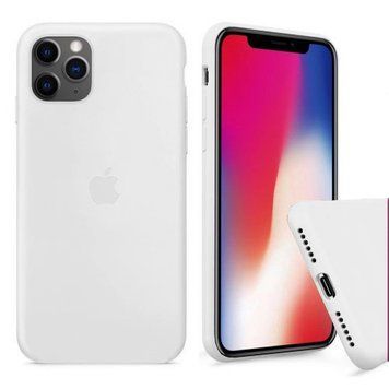 Чехол Silicone Case для iPhone 11 pro Max FULL (№9 White)