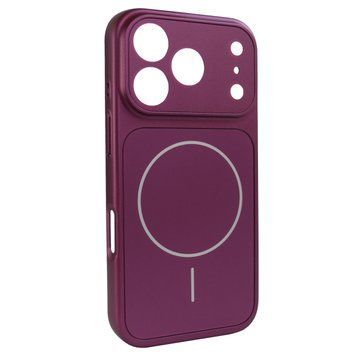 Чохол для iPhone 18 Pro Max | 17 Pro Max : Nofelet AG Glass Case with MagSafe &ndash; Dark Cherry