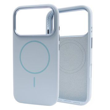 Чохол для iPhone 17 Pro No Logo Silicone Case with MagSafe - Sky Blue