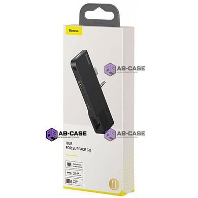 Перехідник Type-C на (USB-A&times;3 + Audio 3.5mm) Baseus CAHUB-FG01 &mdash; Grey