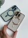 Чехол Shining with MagSafe для iPhone 12 с защитными линзами на камеру Dark Green 5