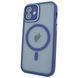 Чохол для iPhone 12 Nofelet Chrome Camera Case with MagSafe - Blue 1