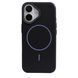 Чохол для iPhone 16 : Grain Silicone with MagSafe &ndash; Black 1