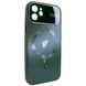 Чехол для iPhone 11 матовый NEW PC Slim with MagSafe case с защитой камеры Dark Green