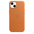 Шкіряний чохол Leather Case with MagSafe Golden Brown на iPhone 13