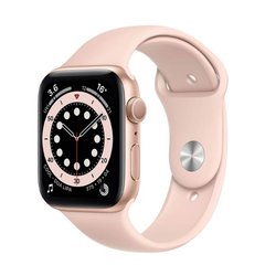 Силіконовий ремінець на Apple Watch (42mm, 44mm, 45mm, 49 mm №19 Pink Sand, L)