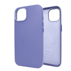 Чохол для iPhone 13 mini Leather Case PU with Magsafe Wisteria