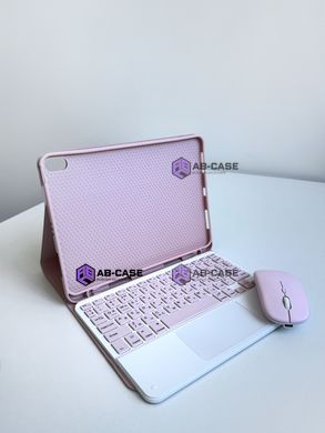 Чохол для iPad 10.9 (Air4/Air5) з клавітатурою, тачпадом та мишкою - Pink