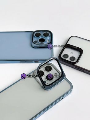 Чехол Stent для iPhone 12 Pro Max прозрачный с подставкой Sierra Blue