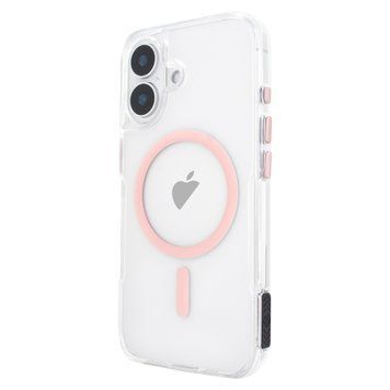 Чохол для iPhone 16 NewZone Сlear Case with MagSafe - Pink