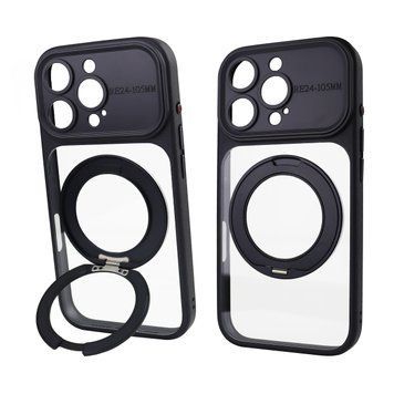 Чохол для iPhone 16 Pro Max : Nofelet Optic Ring Case with MagSafe &ndash; Black