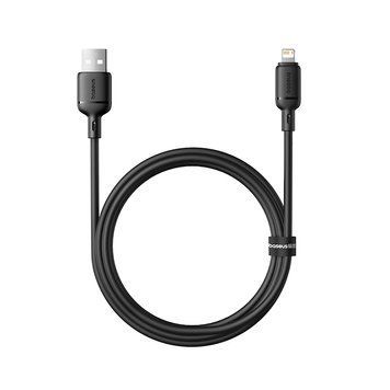 Кабель Baseus (USB &ndash; Lightning) 2.4A Silky Series &ndash; Black (1m)