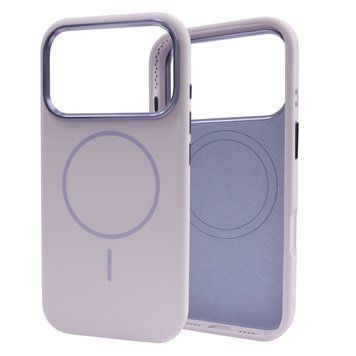 Чехол для iPhone 17 Pro No Logo Silicone Case with MagSafe - Glycine