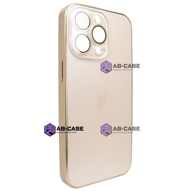 Чехол для iPhone 15 Pro Max матовый AG Titanium Case Golden