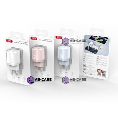 Зарядное устройство 20W (1 USB + 1 Type-C) XO L144 PD+QC3.0 (White)
