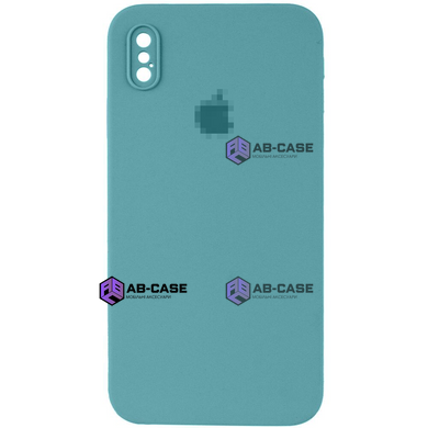 Чохол Silicone Case FULL CAMERA (square side) (на iPhone Xs Max) (Sea Blue)