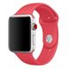 Силіконовий ремінець на Apple Watch (42mm, 44mm, 45mm, 49 mm Red Respberry, S)