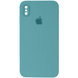 Чехол Silicone Case FULL CAMERA (square side) (для iPhone Xs Max) (Sea Blue)