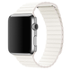 Шкіряний ремінець Leather Loop Band на Apple Watch 38|40|41mm White