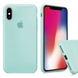 Чехол Silicone Case для iPhone X/Xs FULL (№21 Sea Blue)