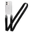 Чехол для iPhone 13 mini : с ремешком прозрачный Crossbody &ndash; Black