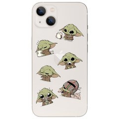 Чохол прозорий Print Baby Yoda (Star Wars) на iPhone 15 Plus