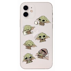 Чехол прозрачный Print Baby Yoda (Star Wars) для iPhone 12 mini