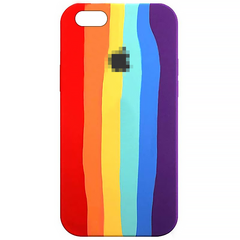 Чехол радужный Rainbow для iPhone 7/8/SE2 Red-Purple