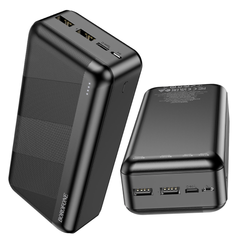 Павербанк 30000 mAh Borofone USB + USB-C Quick Charge 2.0 - Black