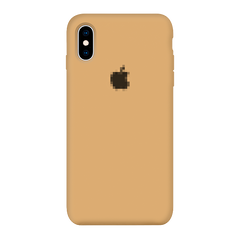 Чехол Silicone Case для iPhone X/Xs FULL (№28 Caramel)