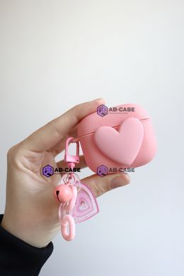 Чохол Soft Heart для AirPods Pro 2 - Light Pink