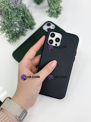 Чохол для iPhone 14 Pro Max Leather Case PU with Magsafe Black