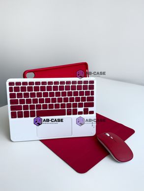 Чохол для iPad 10.9 (Air4/Air5) з клавітатурою, тачпадом та мишкою - Red