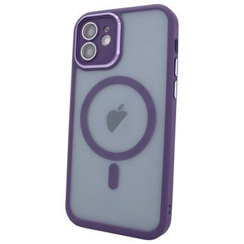 Чохол для iPhone 12 Nofelet Chrome Camera Case with MagSafe - Purple