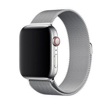 Металічний ремінець Milanese Loop на Apple Watch (38mm, 40mm, 41mm, [42mm Series 10/11] - Silver)