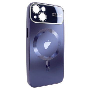 Чехол для iPhone 15 матовый NEW PC Slim with MagSafe case с защитой камеры Deep Purple