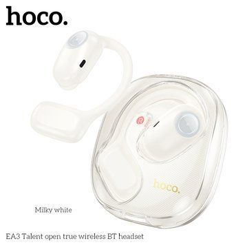 Наушники беспроводные HOCO EA3 Talent open true wireless BT5.3/10hours Milky White