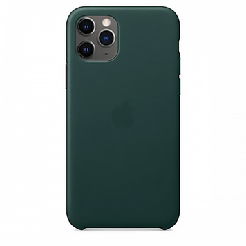 Шкіряний чохол Leather Case Forest Green на iPhone 11 Pro